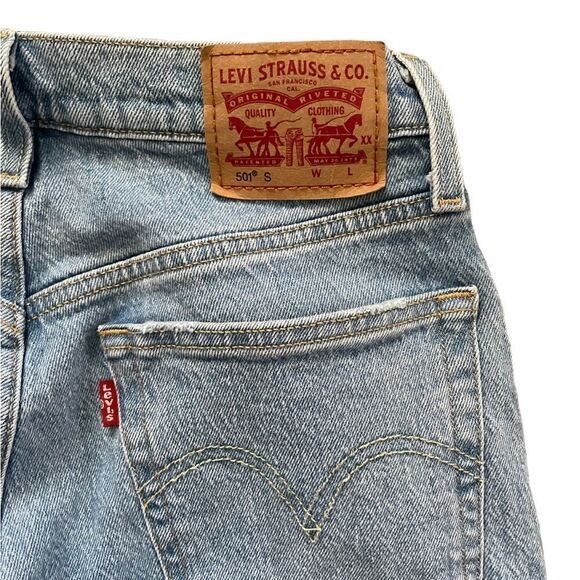 LEVI'S 501 Skinny Jeans Size 25 Short - Picture 10 of 10